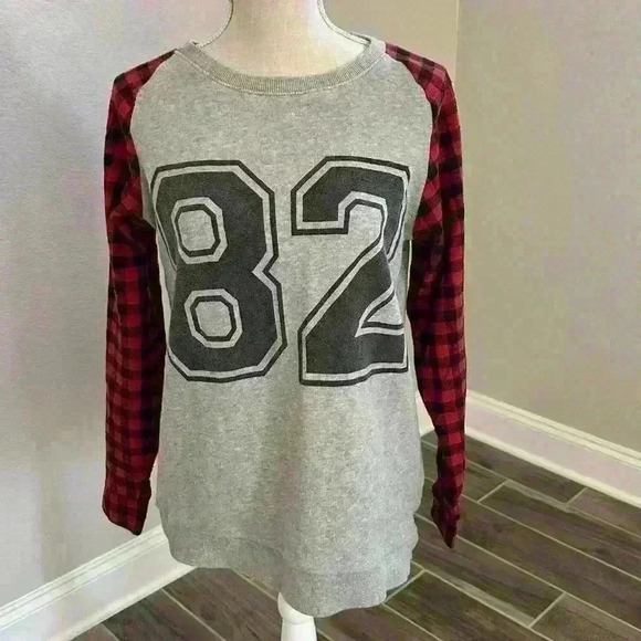 FOREVER21 Buffalo plaid sleeve - Small - Picture 1 of 3
